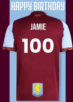 Aston FC Birthday Card