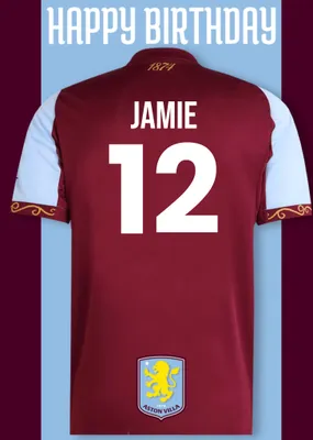 Aston FC Birthday Card