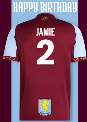 Aston FC Birthday Card