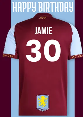 Aston FC Birthday Card