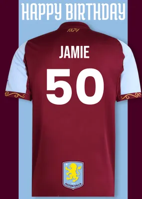 Aston FC Birthday Card