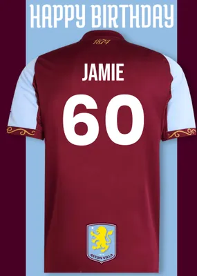 Aston FC Birthday Card