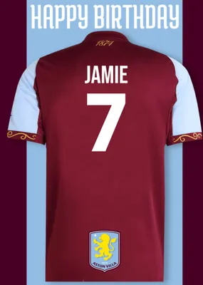 Aston FC Birthday Card