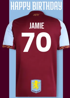 Aston FC Birthday Card