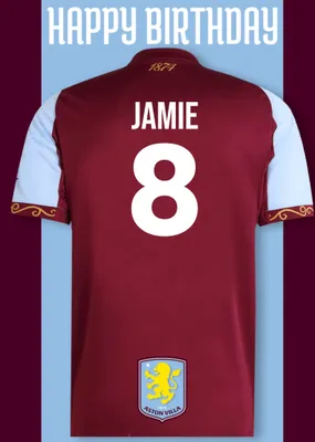 Aston FC Birthday Card