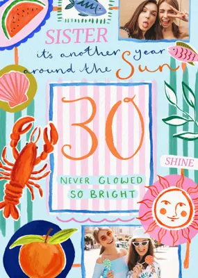 Another Year Around The Sun Photo Upload Birthday Card