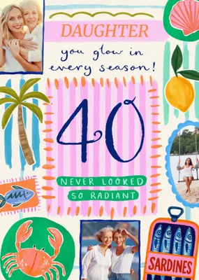 Never Looked So Radiant Photo Upload Birthday Card