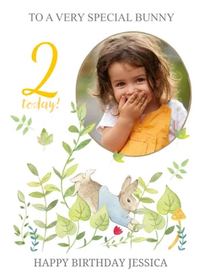 Peter Rabbit To A Very Special Bunny Photo Upload Birthday Card