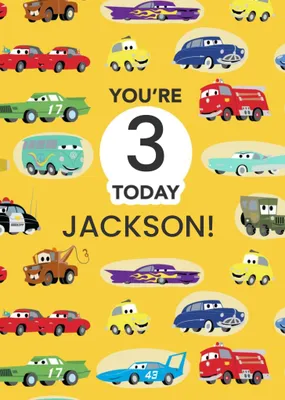 Disney Cars You're  Age  Today Birthday Card