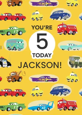 Disney Cars You're  Age  Today Birthday Card