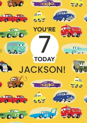 Disney Cars You're  Age  Today Birthday Card