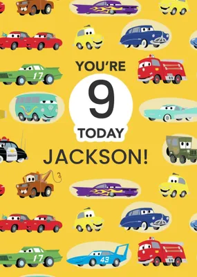Disney Cars You're  Age  Today Birthday Card