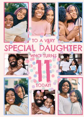 To A Very Special Daughter Photo Upload Birthday Card