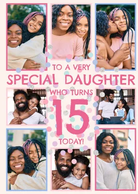 To A Very Special Daughter Photo Upload Birthday Card