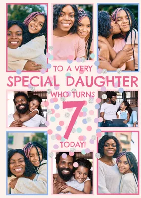 To A Very Special Daughter Photo Upload Birthday Card