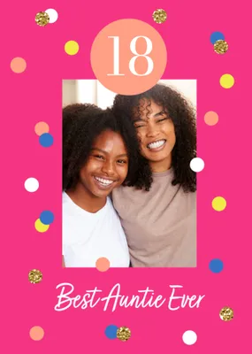 Best Auntie Ever Photo Upload Birthday Card