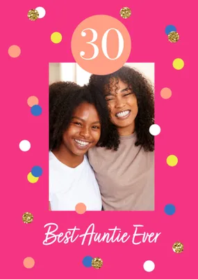 Best Auntie Ever Photo Upload Birthday Card