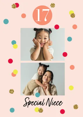 Special Niece Photo Upload Birthday Card
