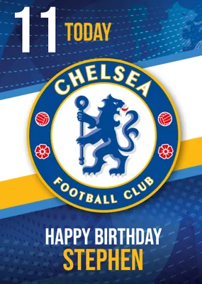 Chelsea FC Birthday Card