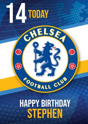 Chelsea FC Birthday Card