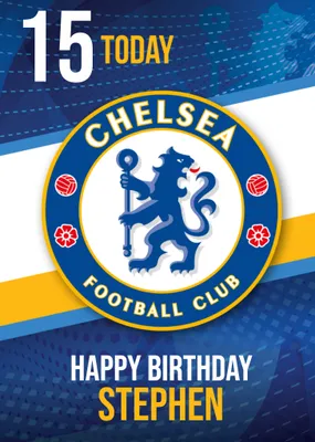 Chelsea FC Birthday Card