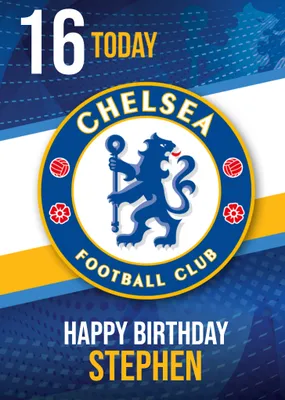 Chelsea FC Birthday Card