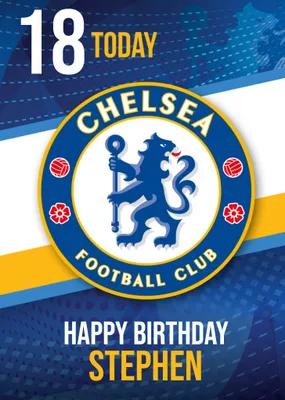Chelsea FC Birthday Card