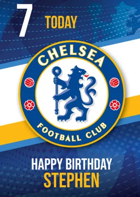 Chelsea FC Birthday Card