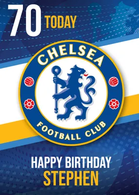Chelsea FC Birthday Card