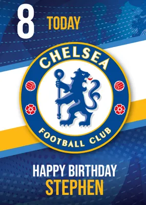 Chelsea FC Birthday Card