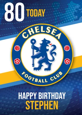 Chelsea FC Birthday Card