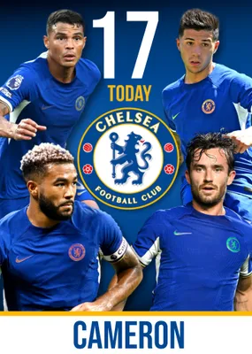 14 Today Chelsea Football Club Birthday Card