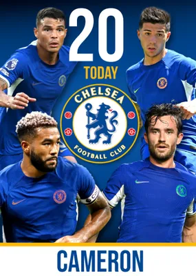 14 Today Chelsea Football Club Birthday Card