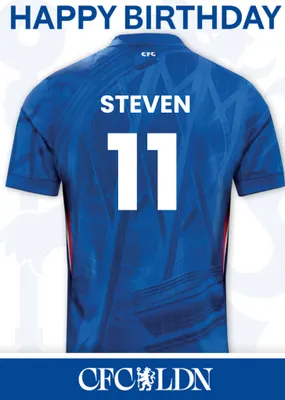 Chelsea FC Birthday Card