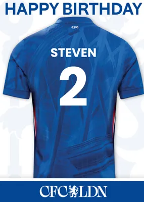 Chelsea FC Birthday Card