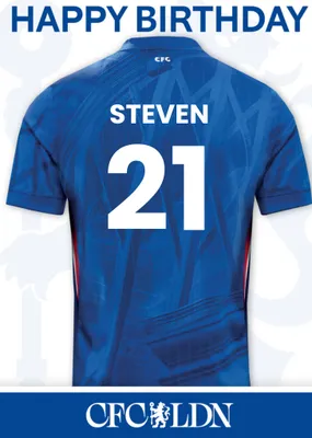 Chelsea FC Birthday Card