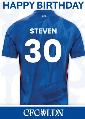 Chelsea FC Birthday Card