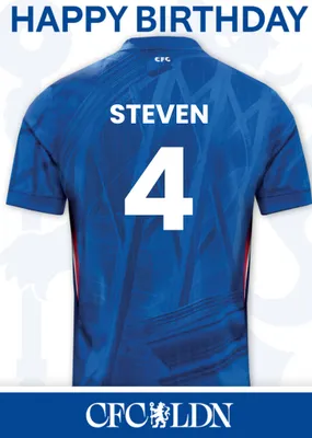 Chelsea FC Birthday Card