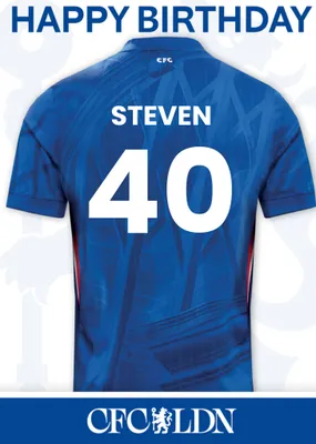 Chelsea FC Birthday Card