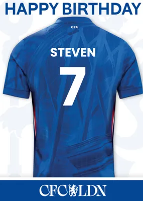 Chelsea FC Birthday Card