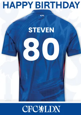 Chelsea FC Birthday Card