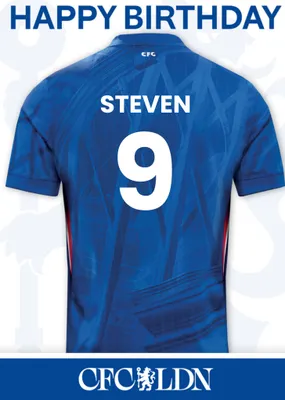 Chelsea FC Birthday Card