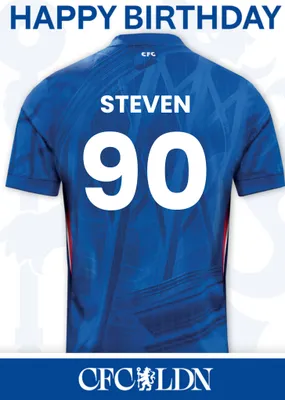 Chelsea FC Birthday Card