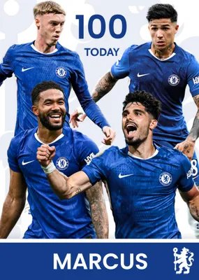 Chelsea FC Birthday Card