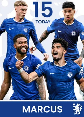 Chelsea FC Birthday Card