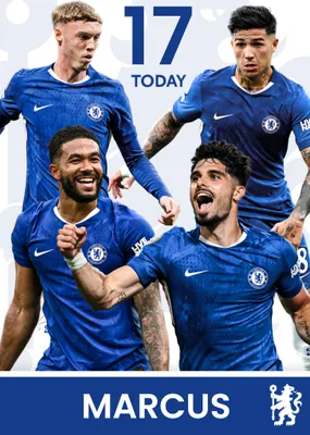 Chelsea FC Birthday Card