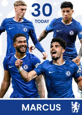 Chelsea FC Birthday Card
