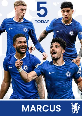 Chelsea FC Birthday Card