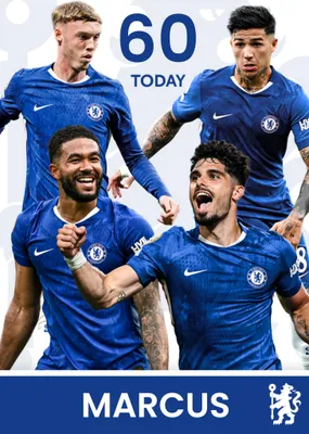 Chelsea FC Birthday Card