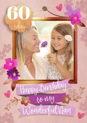 70 Today Photo Upload Birthday Card For A Wonderful Nan